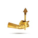 Soora Samhara Set - 7 x 3 Inches | Brass Idol / Lord Murugan Slaying Surapadman Set / Spiritual Temple Decor - Deity Accessories