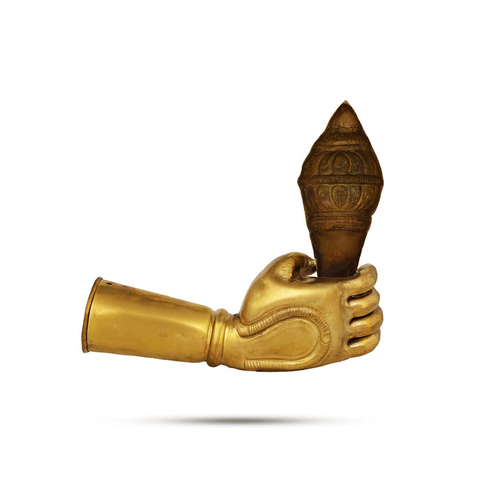 Soora Samhara Set - 7 x 3 Inches | Brass Idol / Lord Murugan Slaying Surapadman Set / Spiritual Temple Decor - Deity Accessories