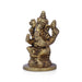 Ganesh Murti - 3 x 2.25 Inches | Antique Brass Idol/ Ganapati Idol for Pooja/ 320 Gms Approx - Brass Murties