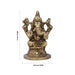 Ganesh Murti - 3 x 2.25 Inches | Antique Brass Idol/ Ganapati Idol for Pooja/ 320 Gms Approx - Brass Murties