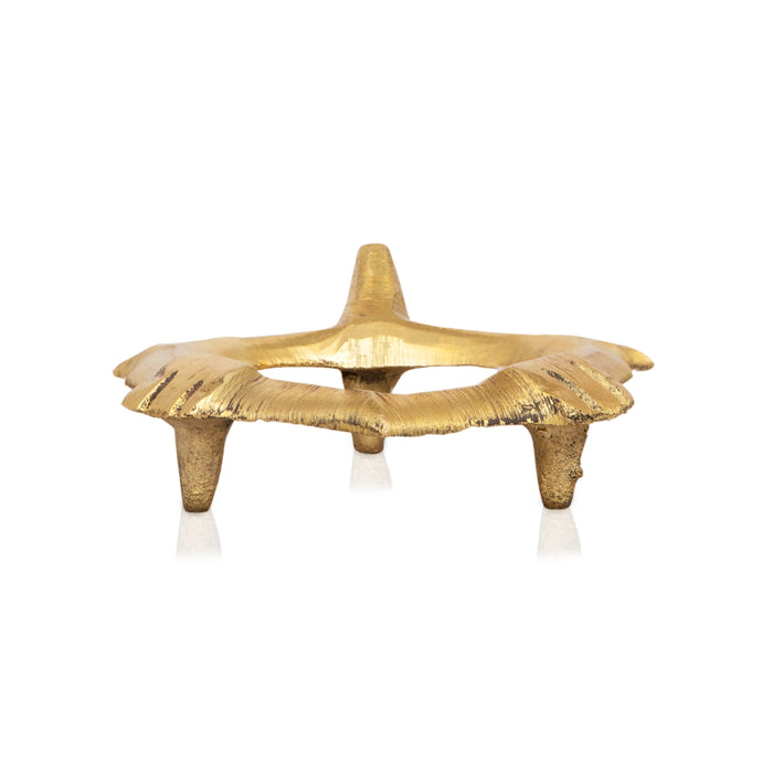 Brass Shankh Stand - 0.5 x 2.5 Inches | Shankh Rakhne Ka Stand/ Shankh Holder for Pooja/ 30 Gms Approx - Pooja Shankh