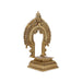 Prabhavali Arch with Base - 12 X 8 Inches | Antique Brass Thiruvachi/ Temple Prabhavali/ 2.460 Kgs Approx - Temple Decoration