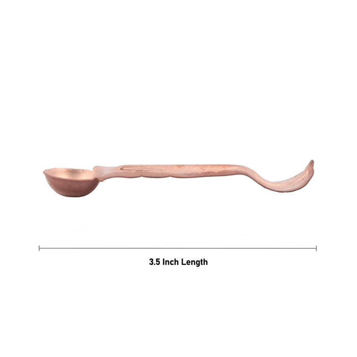Achmani - 3.5 Inches | Uddharani/ Copper Achmani/ Pali Spoon for Pooja - Panchapatra & Uddarani