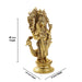 Murugan Statue  - 10 x 5  Inches |  Antique Brass Statue/ Murugan with Peacock Idol/ Murugan Silai for Pooja - Brass Murties