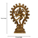 Natraj Murti  - 10 Inches | Antique Brass Statue/ Nataraja Vigraham/ Natraja Idol for Pooja - Brass Murties