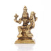 Lakshmi Narasimha Idol - 4.5 x 3 Inches | Lakshmi Narasimha Vigraham/ Antique Brass Idol for Pooja/ 700 Gms - Brass Murties