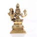 Lakshmi Narasimha Idol - 4.5 x 3 Inches | Lakshmi Narasimha Vigraham/ Antique Brass Idol for Pooja/ 700 Gms - Brass Murties