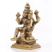 Lakshmi Narasimha Idol - 4.5 x 3 Inches | Lakshmi Narasimha Vigraham/ Antique Brass Idol for Pooja/ 700 Gms - Brass Murties