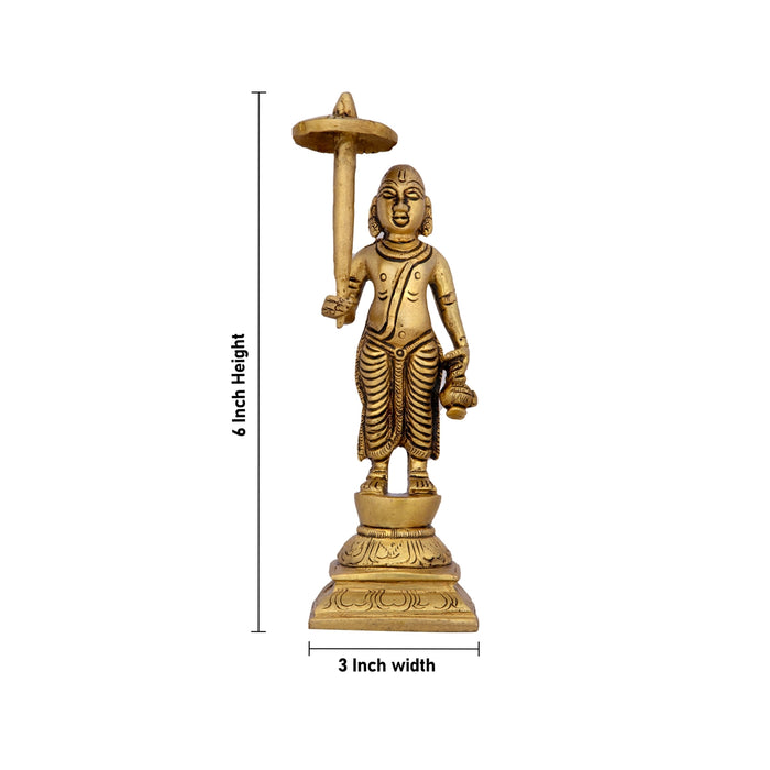 Dasavatharam Set - 6 x 3 Inches | Antique Brass Statue/ 10 Avatar of Lord Vishnu/ Vishnu Avatar for Pooja - Brass Murties