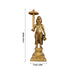 Dasavatharam Set - 6 x 3 Inches | Antique Brass Statue/ 10 Avatar of Lord Vishnu/ Vishnu Avatar for Pooja - Brass Murties