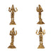 Dasavatharam Set - 6 x 3 Inches | Antique Brass Statue/ 10 Avatar of Lord Vishnu/ Vishnu Avatar for Pooja - Brass Murties