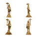 Dasavatharam Set - 6 x 3 Inches | Antique Brass Statue/ 10 Avatar of Lord Vishnu/ Vishnu Avatar for Pooja - Brass Murties