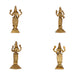Dasavatharam Set - 6 x 3 Inches | Antique Brass Statue/ 10 Avatar of Lord Vishnu/ Vishnu Avatar for Pooja - Brass Murties