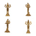 Dasavatharam Set - 6 x 3 Inches | Antique Brass Statue/ 10 Avatar of Lord Vishnu/ Vishnu Avatar for Pooja - Brass Murties