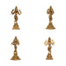 Dasavatharam Set - 6 x 3 Inches | Antique Brass Statue/ 10 Avatar of Lord Vishnu/ Vishnu Avatar for Pooja - Brass Murties