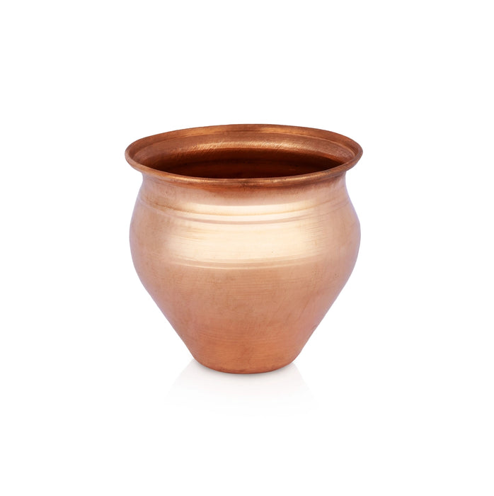 Copper Lota - 2 x 1.5 Inches | Chombu / Kalash Pot / Kalasam for Home & Pooja