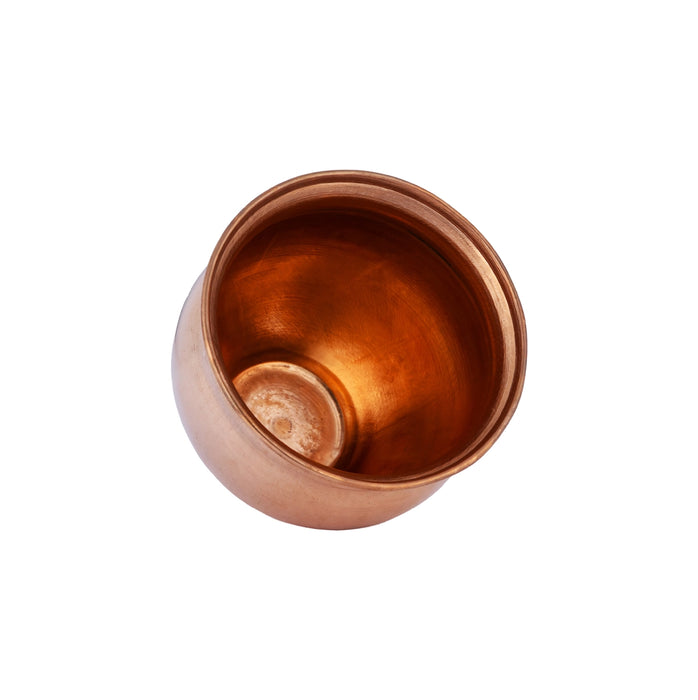 Copper Lota - 2 x 1.5 Inches | Chombu / Kalash Pot / Kalasam for Home & Pooja