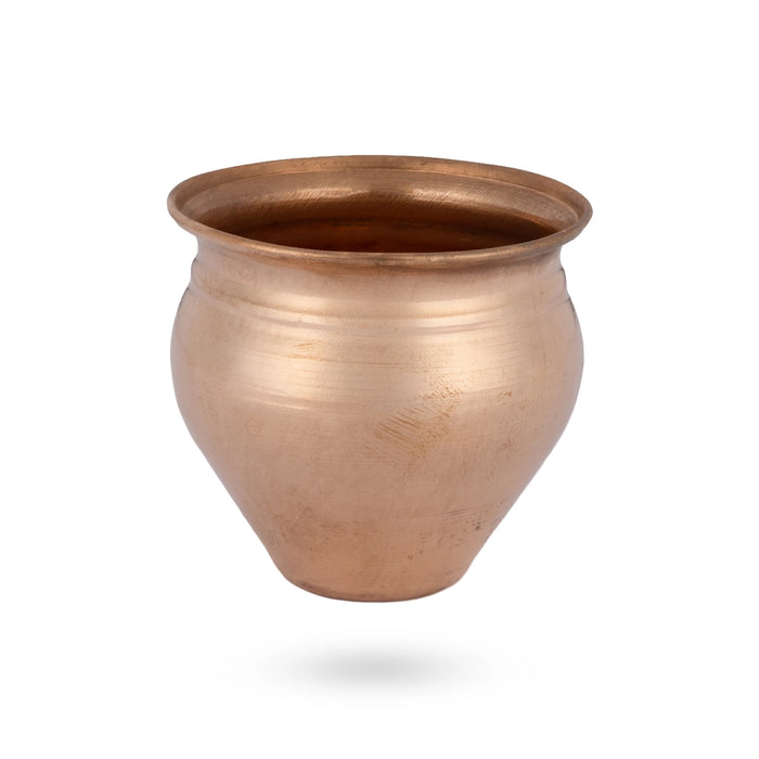 Copper Lota - 2.5 x 2.5 Inches | Chombu/ Copper Kalash/ Pooja Pot for Home