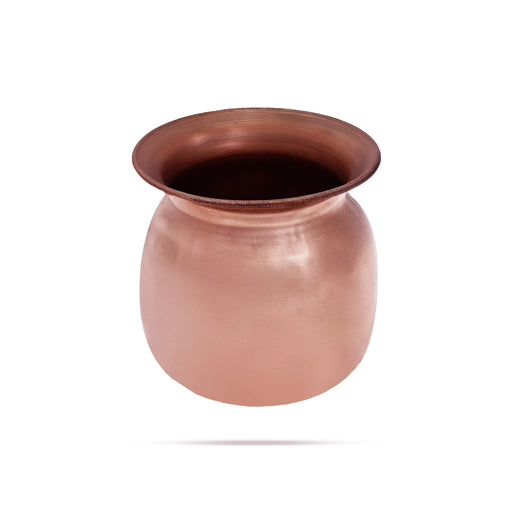 Copper Lota - 2.5 x 2.5 Inches | Chombu/ Kalash / Pooja Pot for Home - Kalash & Pooja Lota