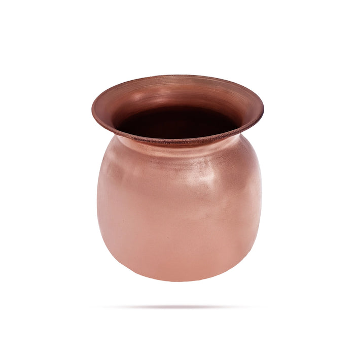 Copper Lota - 2.5 x 2.5 Inches | Chombu/ Kalash / Pooja Pot for Home - Kalash & Pooja Lota