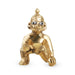Crawling Krishna Idol - 2 Inches | Brass Statue/ Little Krishna Statue/ Laddu Gopal Murti for Janmashtami - Brass Murties