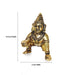 Crawling Krishna Idol - 2.5 Inches | Brass Statue/ Little Krishna Statue/ Laddu Gopal Murti for Janmashtami - Brass Murties