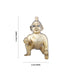 Crawling Krishna Murti - 4 x 4 Inches | Antique Brass Idol/ Crawling Krishna Idol for Pooja/ 400 Gms Approx - Brass Murties