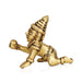 Crawling Krishna Idol | Antique Brass Idol Krishna Statue Laddu Gopal Murti for Janmashtami