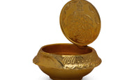 1 Coin Lakshmi Kubera Vilakku - 2 X 1.5 Inches | Brass Lamp/ Laxmi Kubera Deepam For Wealth And Pooja - Kuber Deep