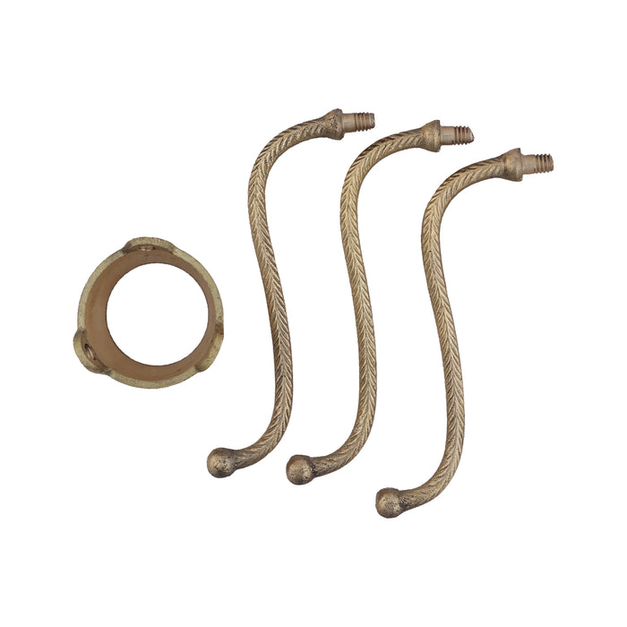 Jaladhari Stand - 5 x 2 Inches | Jaladhari Shivling/ Tripai Stand/ Brass Jaladhari for Shivling/ 155 Gms Approx - Abhishek Plate