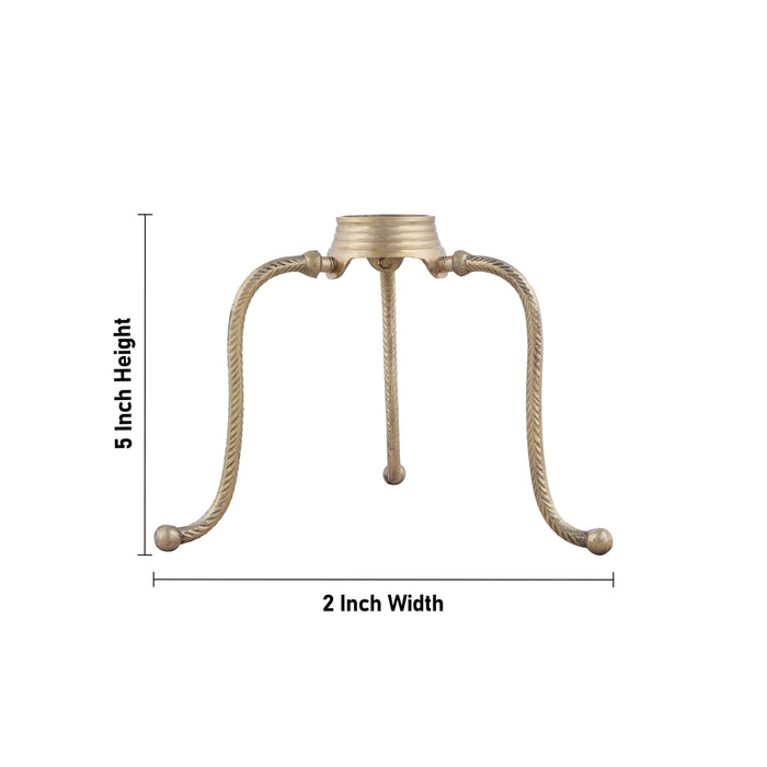 Jaladhari Stand - 5 x 2 Inches | Jaladhari Shivling/ Tripai Stand/ Brass Jaladhari for Shivling/ 155 Gms Approx - Abhishek Plate