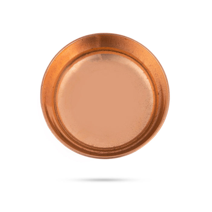 Copper Bowl - 0.75 x 2.75 Inches | Copper Cup/ Pooja Bowl for Home/ 20 Gms Approx - Bowls