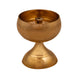 Brass Nanda Deep with Base - 4 x 2.5 Inches | Brass Lamp/ Vilakku/ Apple Nanda Diya for Pooja - Nanda Deep & Pyali Deep