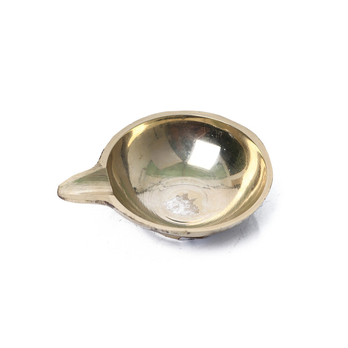 Brass Diya  - 0.75 x 2.25  Inches |  Agal Vilakku/ Karthik Deep/ Brass Deepam/ Brass Vilakku for Pooja - Karthik Deep