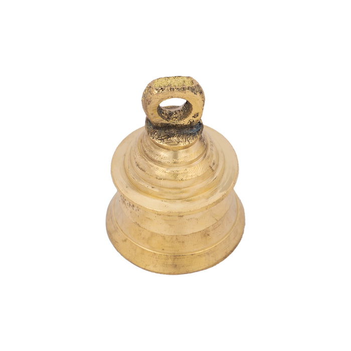 Brass Bell - 1.5 x 1 Inches | Kavadi Bell/ Pooja Hanging Bell for Mandir/ 30 Gms Approx - Pooja Bells