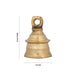 Brass Bell - 1.5 x 1 Inches | Kavadi Bell/ Pooja Hanging Bell for Mandir/ 30 Gms Approx - Pooja Bells