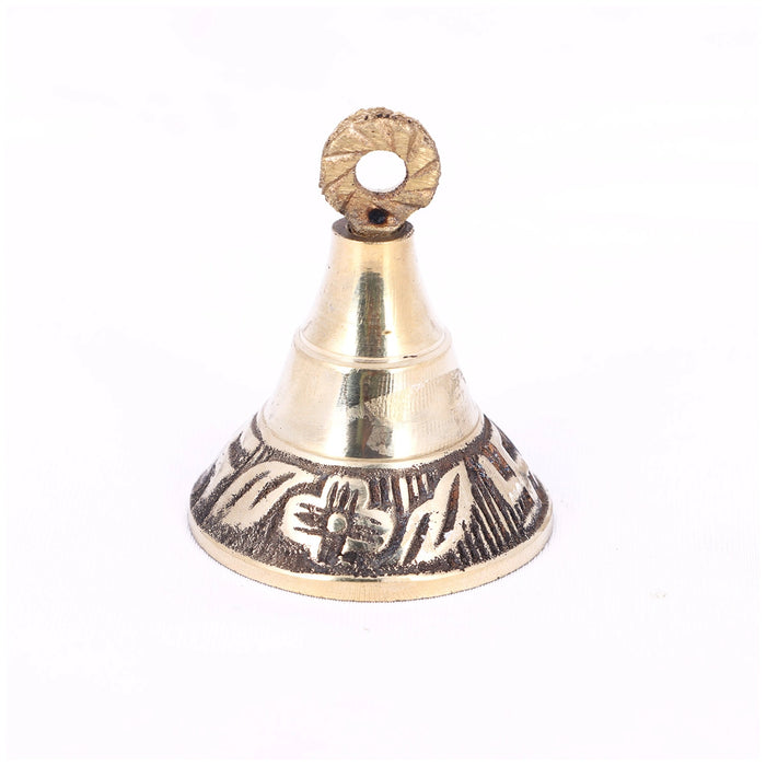 Kavadi Bell - 2.5 x 1.5 Inches | Brass Bell/ Door Bell/ Hanging Bell for Mandir/ 60 Gms Approx