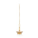 Hanging Lamp With Chain - 4.5 x 4 Inches | Latkhan Vilakku/ Brass Deep for Pooja/ 480 Gms Approx - Hanging Lamp