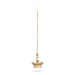 Hanging Lamp With Chain - 5.5 x 4.75 Inches | Latkhan Vilakku/ Brass Deep for Pooja/ 660 Gms Approx - Hanging Lamp