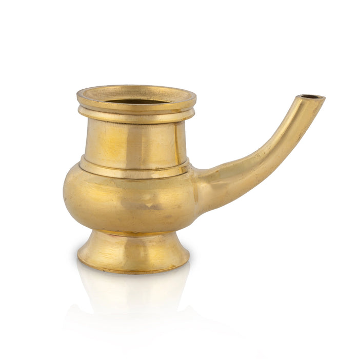 Kamandal - 2.5 x 3.5 Inches | Brass Kalash/ Brass Kindi for Pooja/ 175 Gms Approx