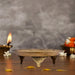 Brass Plate - 5 Inches | Pooja Stand/ Pin Tray/ Asan for Deity/ 160 Gms Approx - Pooja Plate & Tray