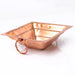 Havan Kund With Handle - 2 x 7 Inches | Copper Agnihotra/ Hawan Kund Without Stand for Pooja - Havan Kund
