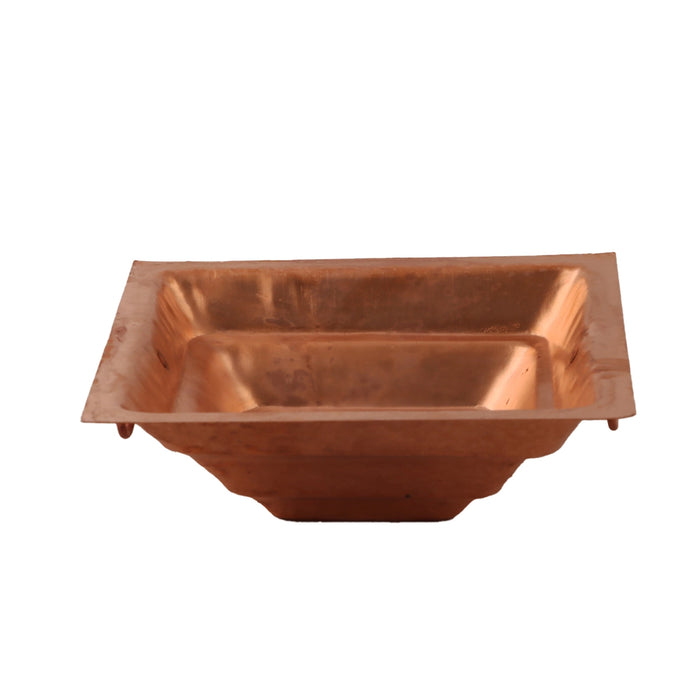 Hawan Kund - 8.5 x 8.5 Inches | Copper Agni Kund/ Homa Kund/ Havan Kund for Pooja - Havan Kund