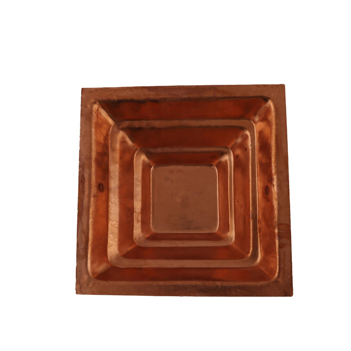 Hawan Kund - 8.5 x 8.5 Inches | Copper Agni Kund/ Homa Kund/ Havan Kund for Pooja - Havan Kund