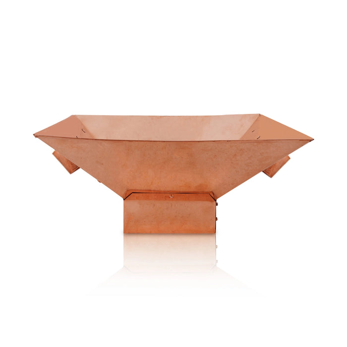 Havan Kund With Stand - 6.5 x 12 Inches | Copper Hawan Kund With Handle/ Agni Kund for Homam & Pooja - Havan Kund