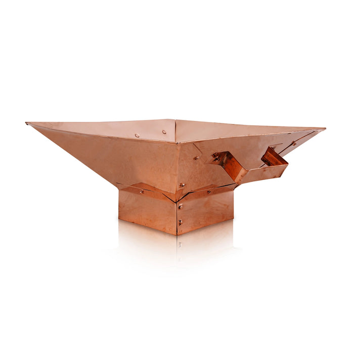 Havan Kund With Stand - 6.5 x 12 Inches | Copper Hawan Kund With Handle/ Agni Kund for Homam & Pooja - Havan Kund
