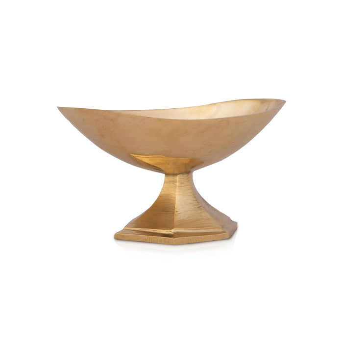 Brass Bowl - 2 x 3 Inches | Brass Cup/ Boat Shape Pooja Bowl for Home/ 95 Gms Approx - Bowls