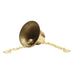 Brass Bell - 6 Inches | Brass Bell Hanging/ Pooja Hanging Bell with Chain/ Hanging Bells for Mandir - Pooja Bells