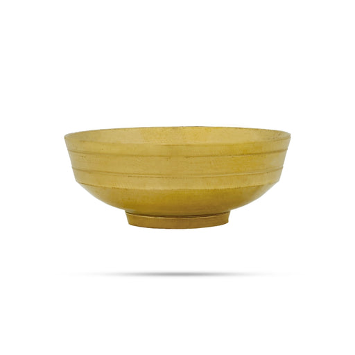 Flower Pot With Base - 0.5 X 1.75 Inches | Brass Urli/ Uruli For Floral Decoration And Pooja Decoration - Uruli & Flower Pot