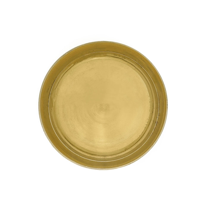 Flower Pot With Base - 0.5 X 1.75 Inches | Brass Urli/ Uruli For Floral Decoration And Pooja Decoration - Uruli & Flower Pot